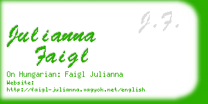 julianna faigl business card